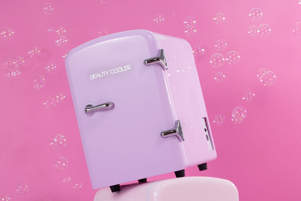 Soft Lilac Beauty Cooler Skincare Fridge