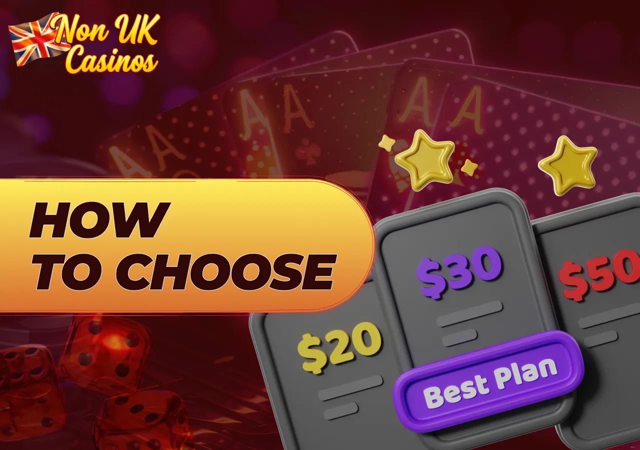 Criteria for choosing a reliable non-UK online casino.